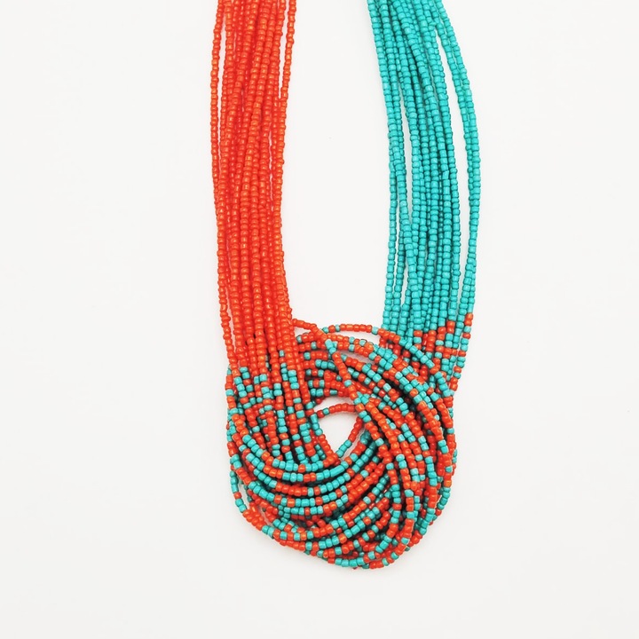 Colier Margele Orange