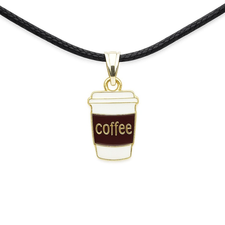 Colier Tematic Cafea, Multicolor