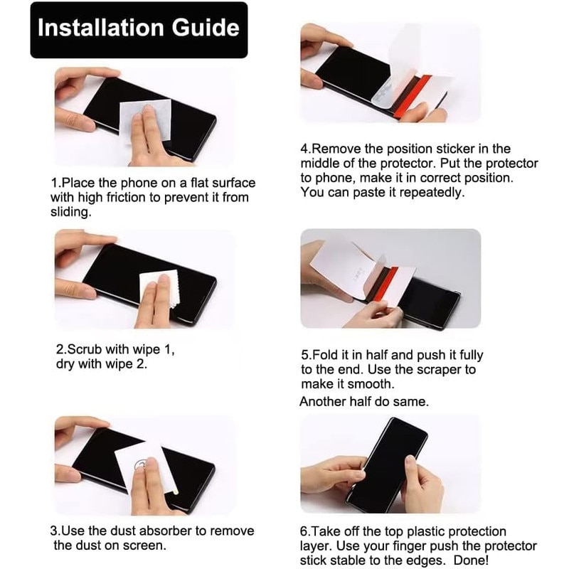 Folie protectie telefon, EleYak, set 2 buc, pentru Samsung Galaxy Z Fold7, transparent, sensibilitate ridicata, anti-amprente