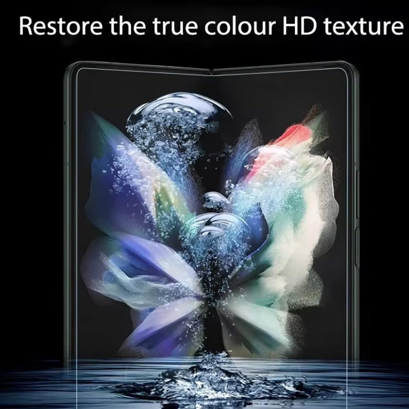Folie protectie telefon, EleYak, set 2 buc, pentru Samsung Galaxy Z Fold7, transparent, sensibilitate ridicata, anti-amprente