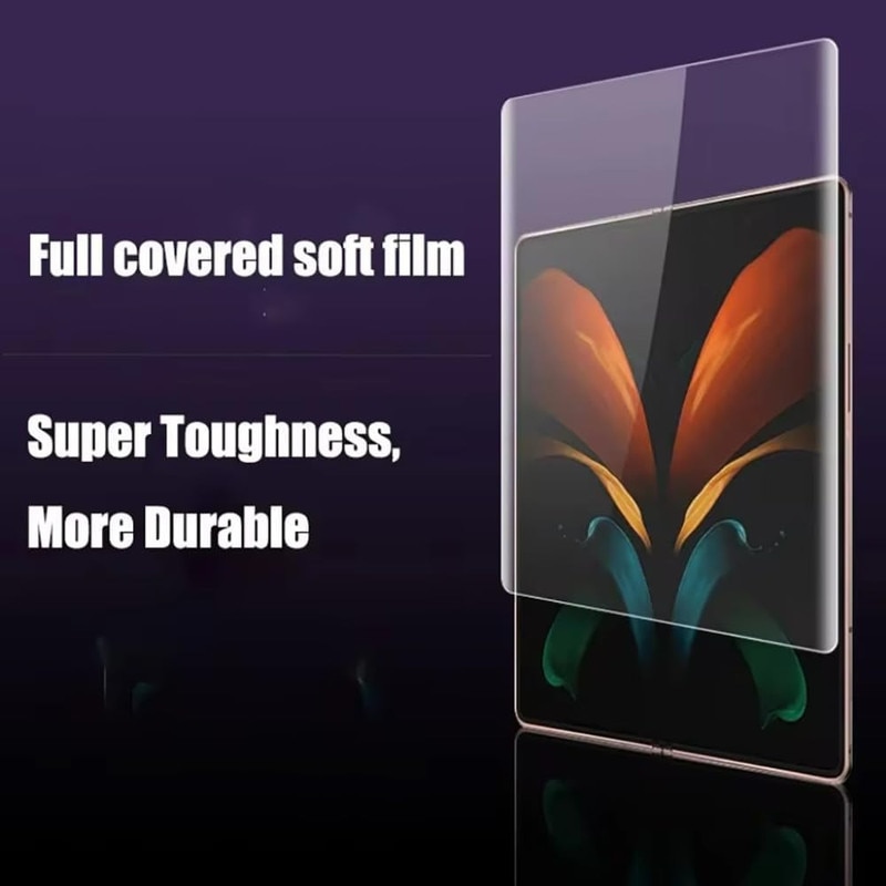 Folie protectie telefon, EleYak, set 2 buc, pentru Samsung Galaxy Z Fold7, transparent, sensibilitate ridicata, anti-amprente