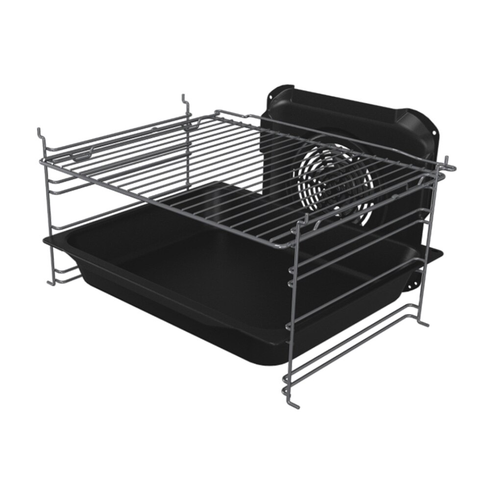 Aragaz electric Gorenje GEC5C40BG, Plita vitroceramica 4 zone, Cuptor multifunctional, PIzza, Autocuratare hidrolitica, 50 cm, 70 l, Clasa A, Negru