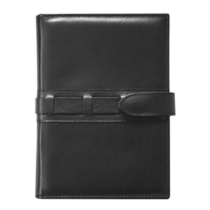 Agenda din piele naturală Avanti, 2026, zilnic, 17x24cm, Giglio Nero, 352 pagini, hârtie