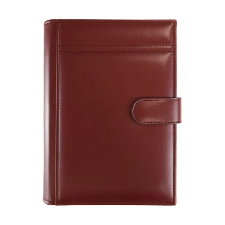 Agenda de lux 2026, datata zilnic, Laguna Bordo mat, 15 x 21 cm