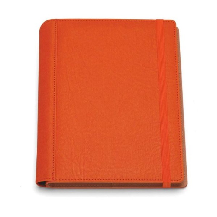 Agenda de lux 2026, datata zilnic, Borneo Orange cu elastic, 17 x 24 cm
