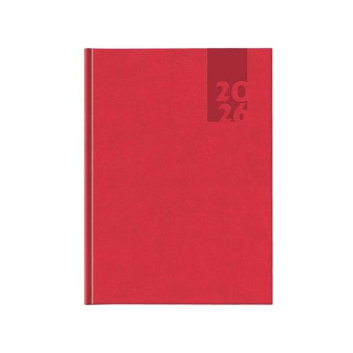 Agenda 2026 Tucson Rosso, datata saptamanal 21 x 27 cm Avanti