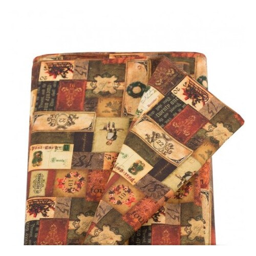 Napron Craciun, liniar, 50x150 cm, Countdown, maro