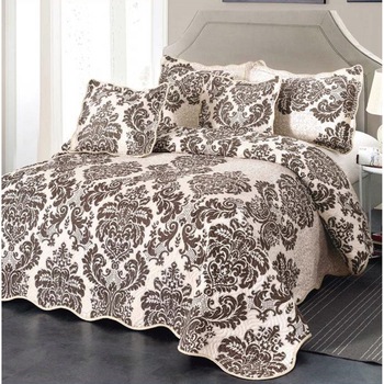 Cuvertura Bumbac, 4 fete de perna, 5 piese, bumbac, maro, Linda8 Cuvertura Bumbac, 4 fete de perna, 5 piese, bumbac, maro, Linda8