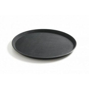 Tava servire rotunda diam. 28 cm, polipropilena neagra cu suprafata anti-alunecare din cauciuc, Hendi, rezistenta la socuri si zgarieturi Tava servire rotunda diam. 28 cm, polipropilena neagra cu suprafata anti-alunecare din cauciuc, Hendi, rezistenta la socuri si zgarieturi