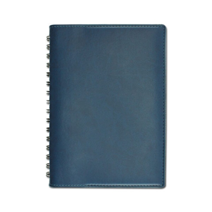 Agenda de lux 2026, datata zilnic, Cometa Blu cu spira nedatata, 15 x 21 cm