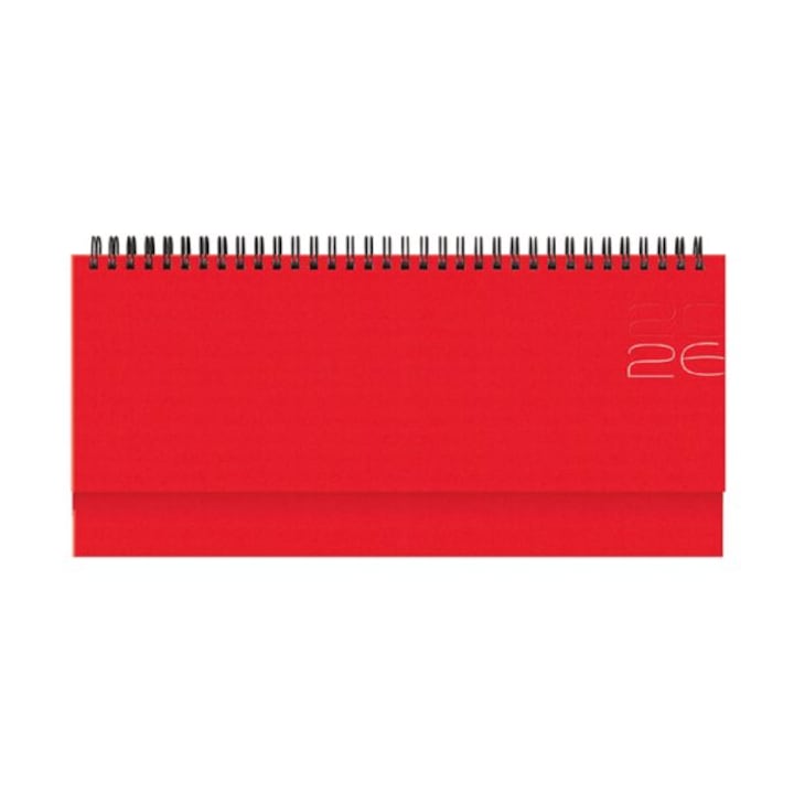 Agenda Planner 2026 Matra Rosso, datata saptamanal 10.5 x 30 cm
