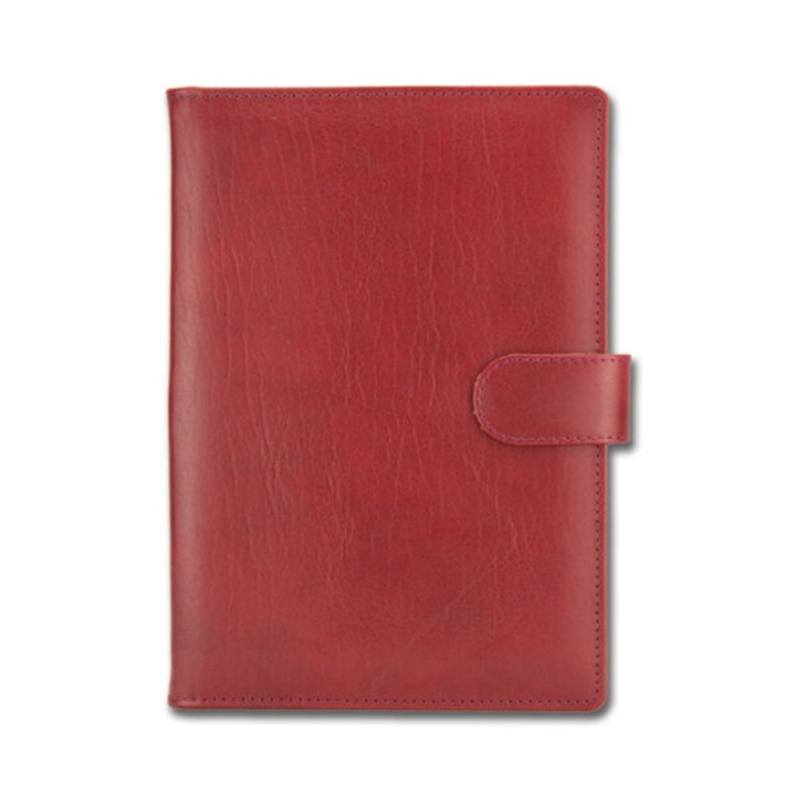 Agenda din piele naturala 2026, datata zilnic, Kenya Bordo, 15 x 21 cm