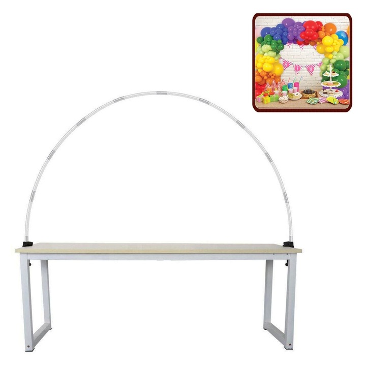 Lufi boltív, 4m, asztali tartó, 100 lufi kapacitás, MYONNA IT & E-COMMERCE ®