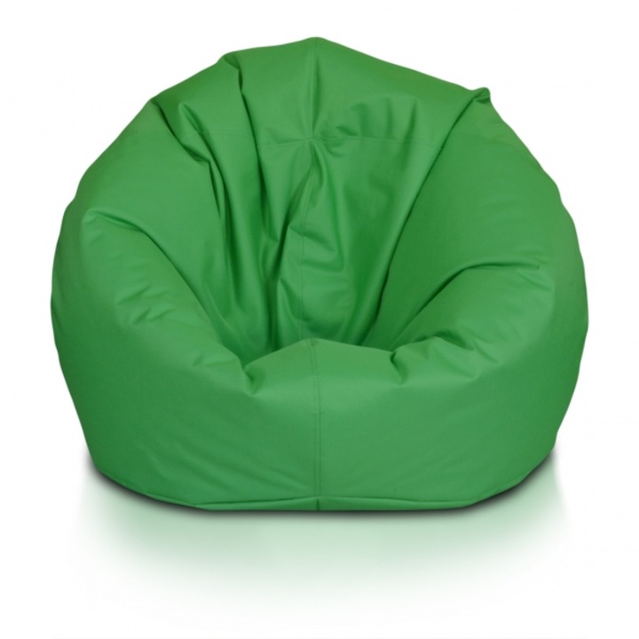 Fotoliu puf Lazyboy Cloud XL Green, dehusabil, Dirtproof, Interior/exterior, impermeabil