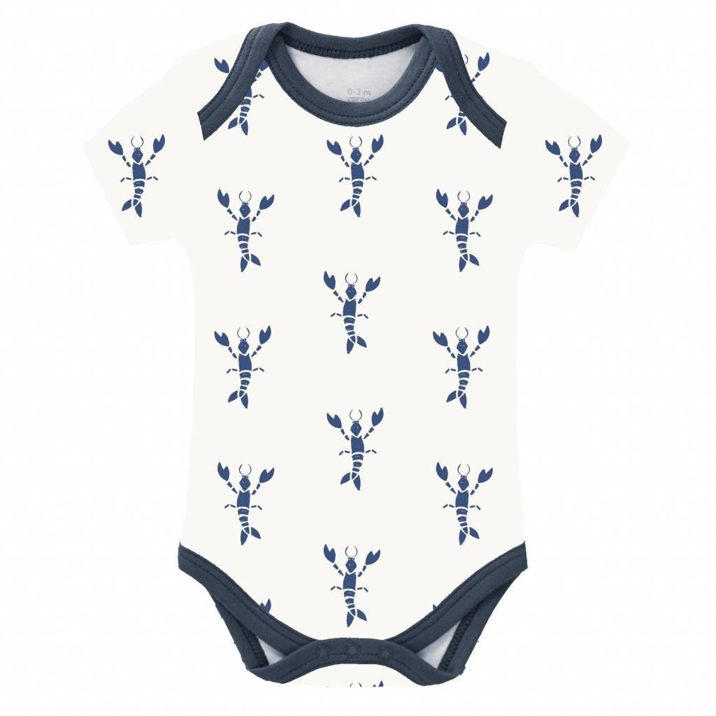Body maneca scurta, Fresk, Lobster, indigo blue