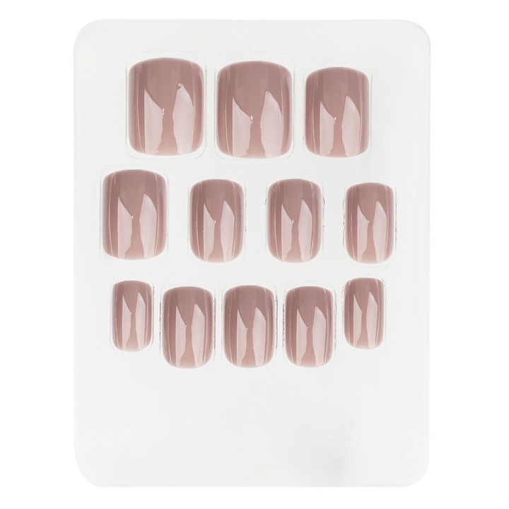 Műköröm, Nude Modell, 12 Darabos Szett, Ragasztóval, MYONNA IT & E- COMMERCE ®