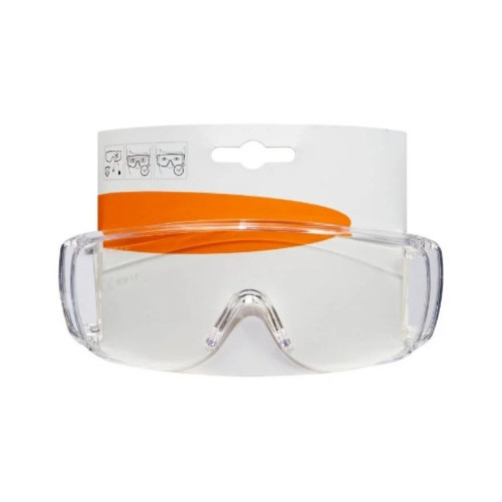 Ochelari protectie universala, lentile transparente, policarbonat