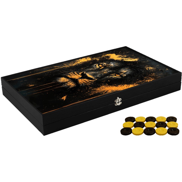 Joc de table din piele ecologica, model LION, Z-TOOLS / ZTS5512-10