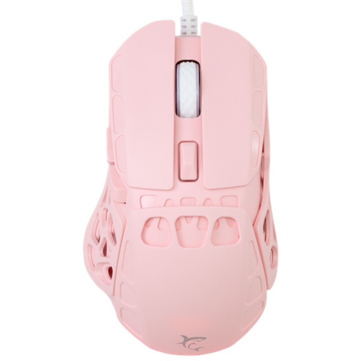 White Shark Ector vezetékes gamer egér, rózsaszín