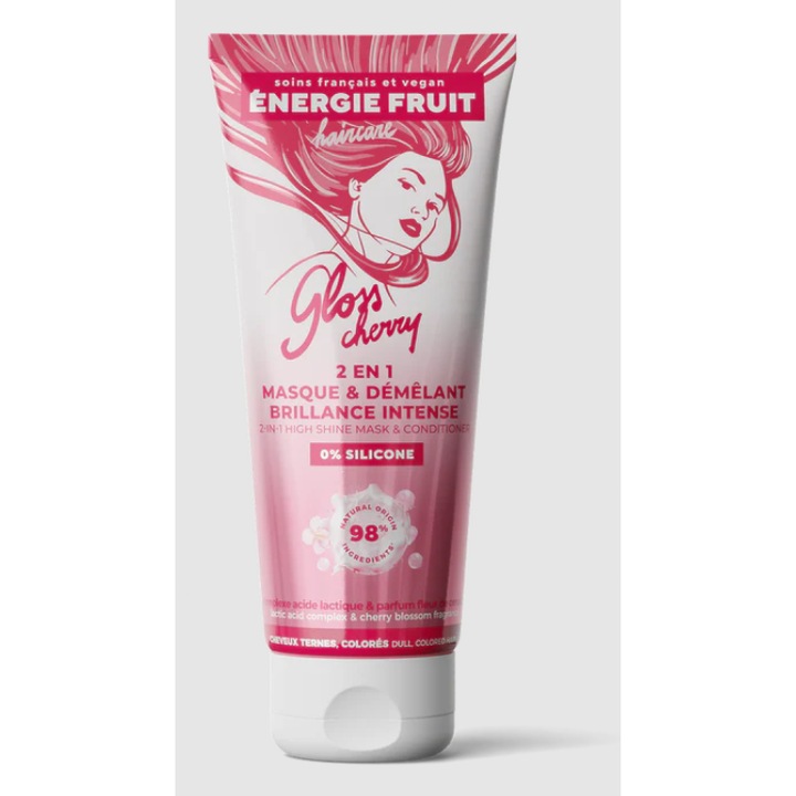 Masca si balsam 2in1 Energie Fruit, pentru stralucire si descurcare cu Cirese, 200ML