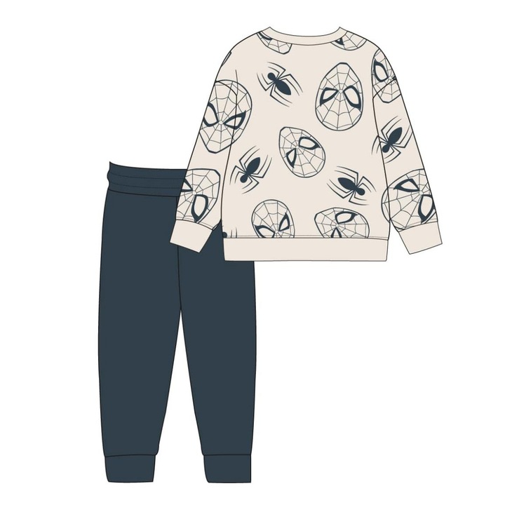 Compleu trening bumbac 2 piese Spider-Man 33712, Bleumarin