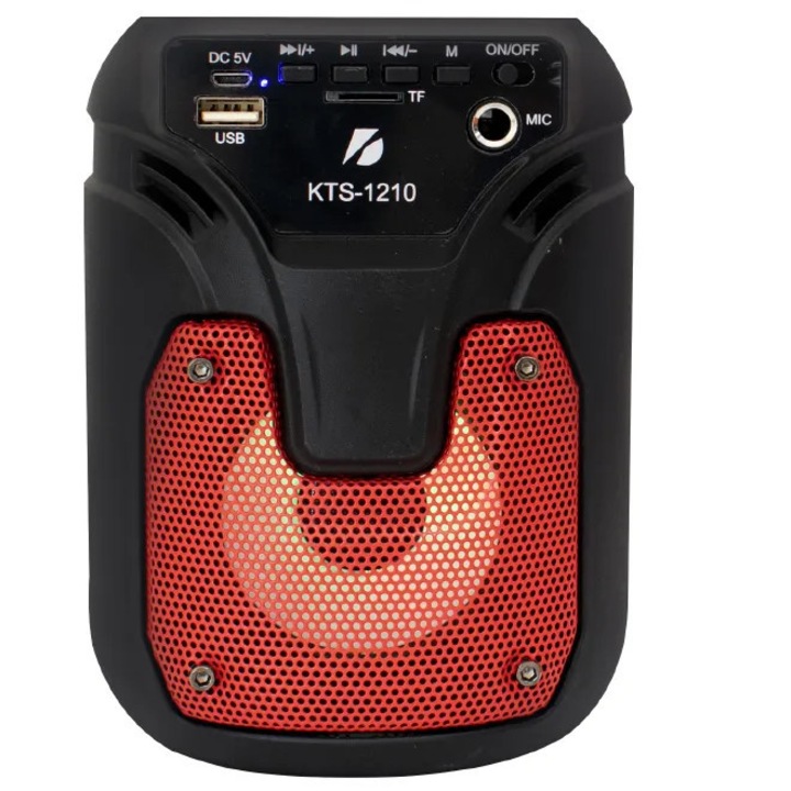 Безжична Bluetooth колона KTS-1210, преносим субуфер за открито, 3-инчов мощен бас, дълъг живот на батерията, водоустойчив дизайн