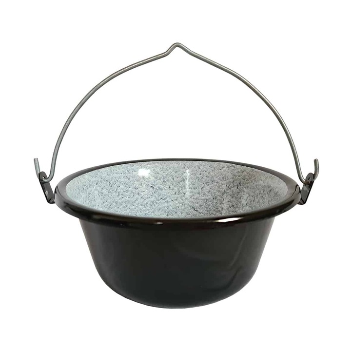 Zománcozott fekete tálaló bogrács 0, 75L