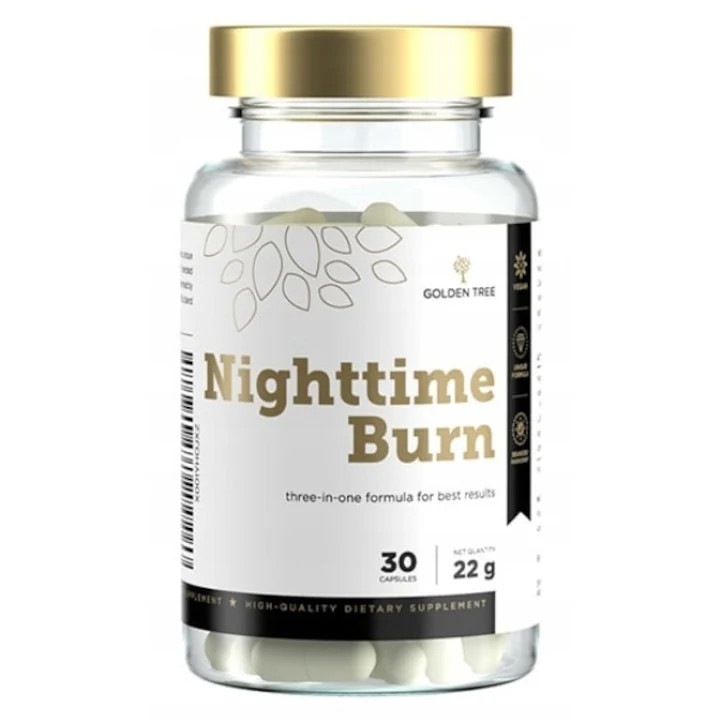 Nighttime Burn Golden Tree – étrend-kiegészítő, 30 kapszula, az éjszakai zsírégetés támogatására