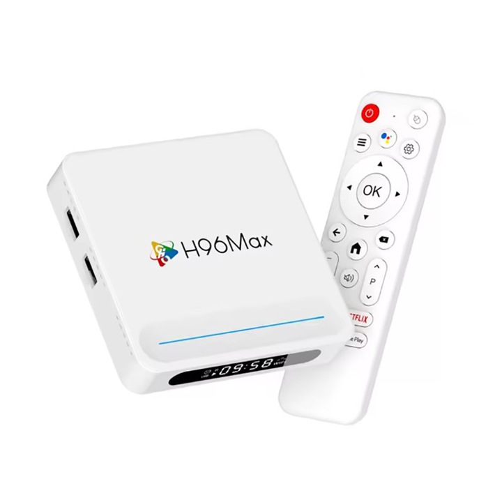 Android 14 okos TV Box H96 MAX H618 PLUS 8K Wifi6 BT5.4 hangsegéd távirányító médialejátszó 4G 128G set top box