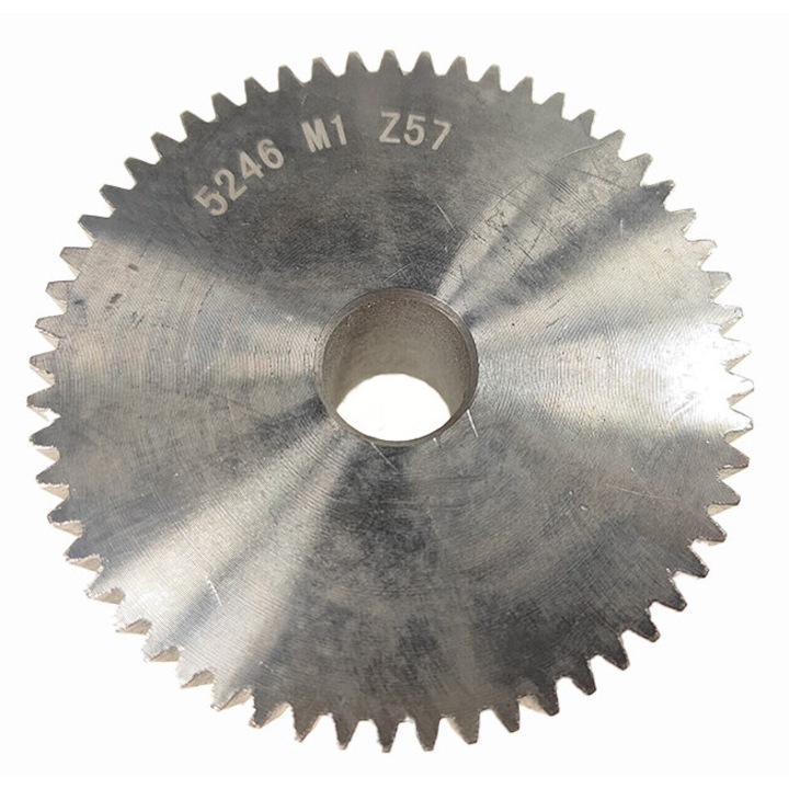 Fogaskerék Modul 1, 57 fog, 1 sor, 57x57mm