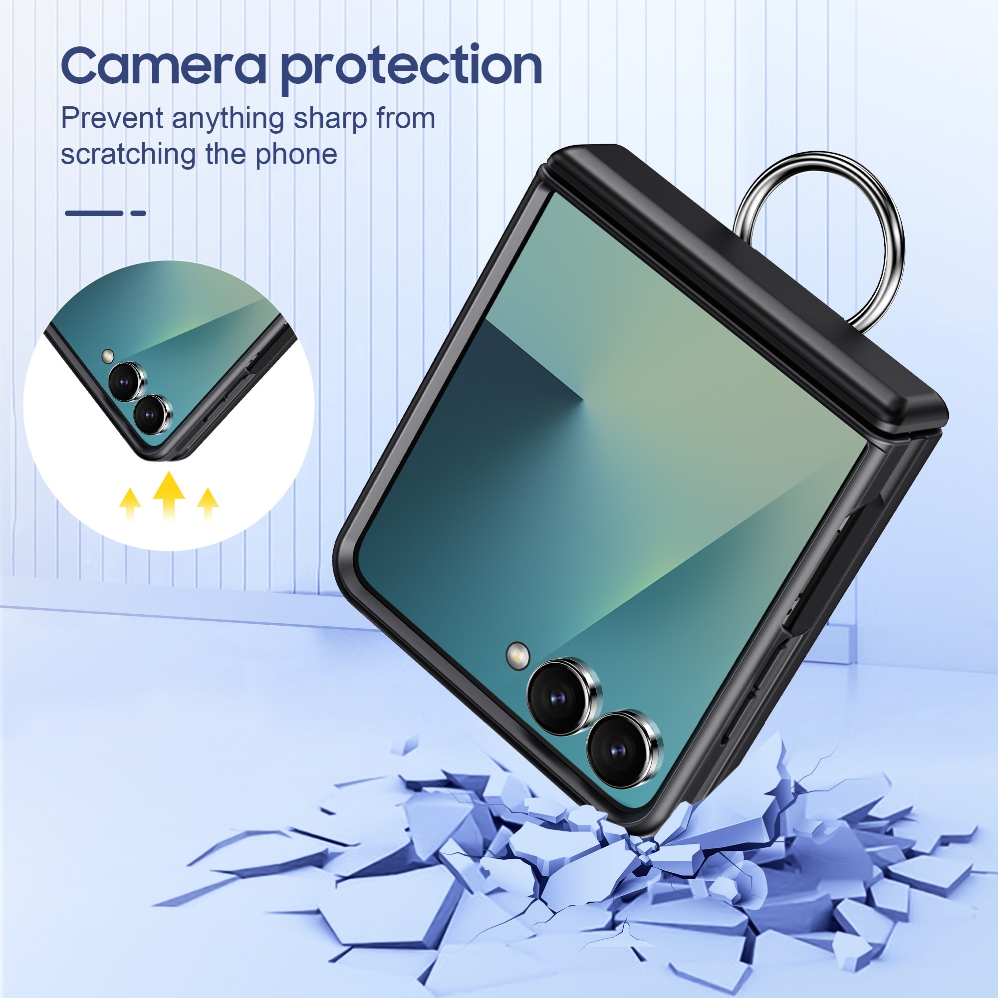 Husa pentru Samsung Galaxy Z Flip6/5 cu MagSafe, Perfect Adaptata Pliabil, Borduri Inalte pentru Ecran & Camera, Profil Subtire, Spatiu 2 Carduri, LIXR-04EN®, Lila Deschis