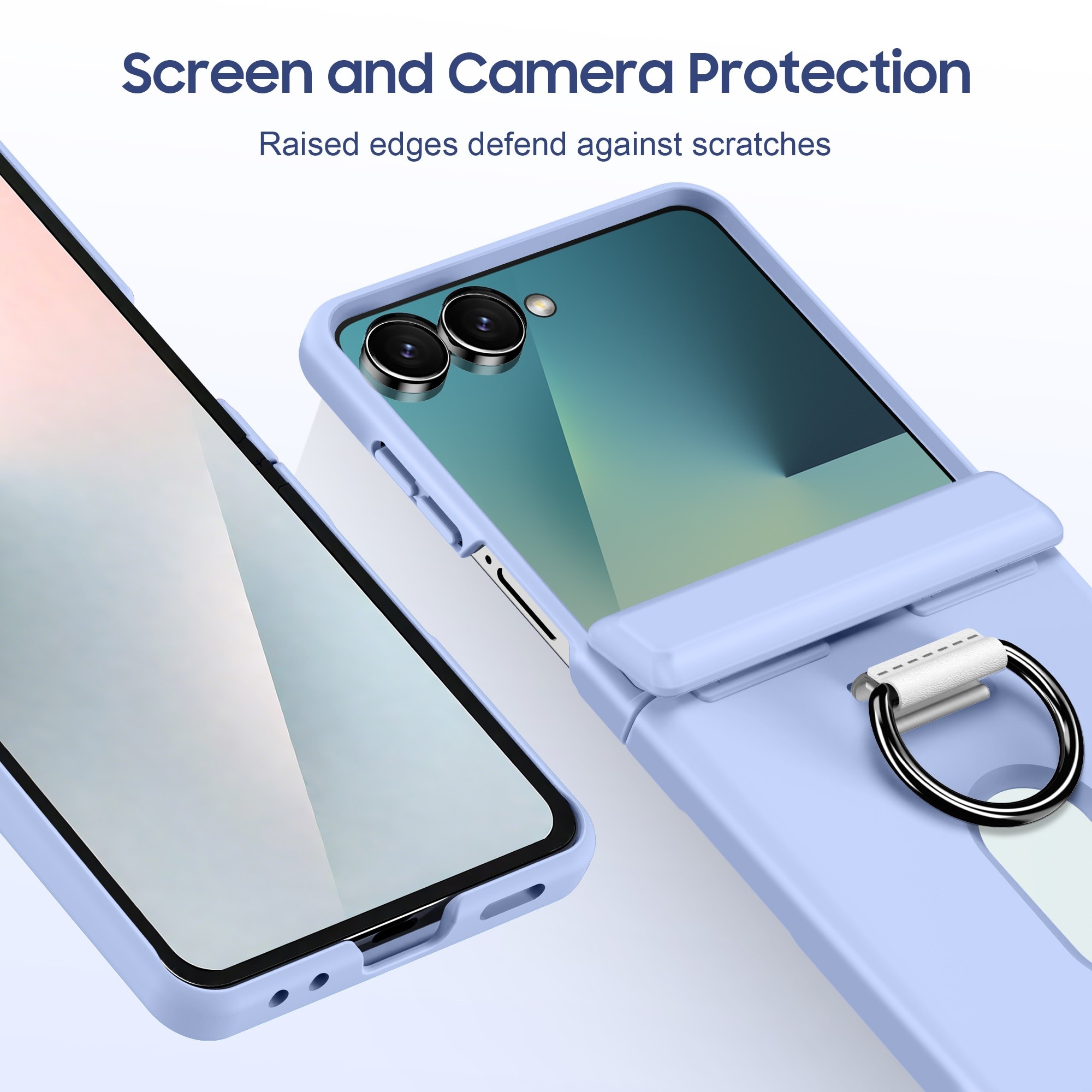 Husa pentru Samsung Galaxy Z Flip7 cu MagSafe, Perfect Adaptata Pliabil, Borduri Inalte pentru Ecran & Camera, Profil Subtire, Spatiu 2 Carduri, LIXR-03EN®, Negru Transparent