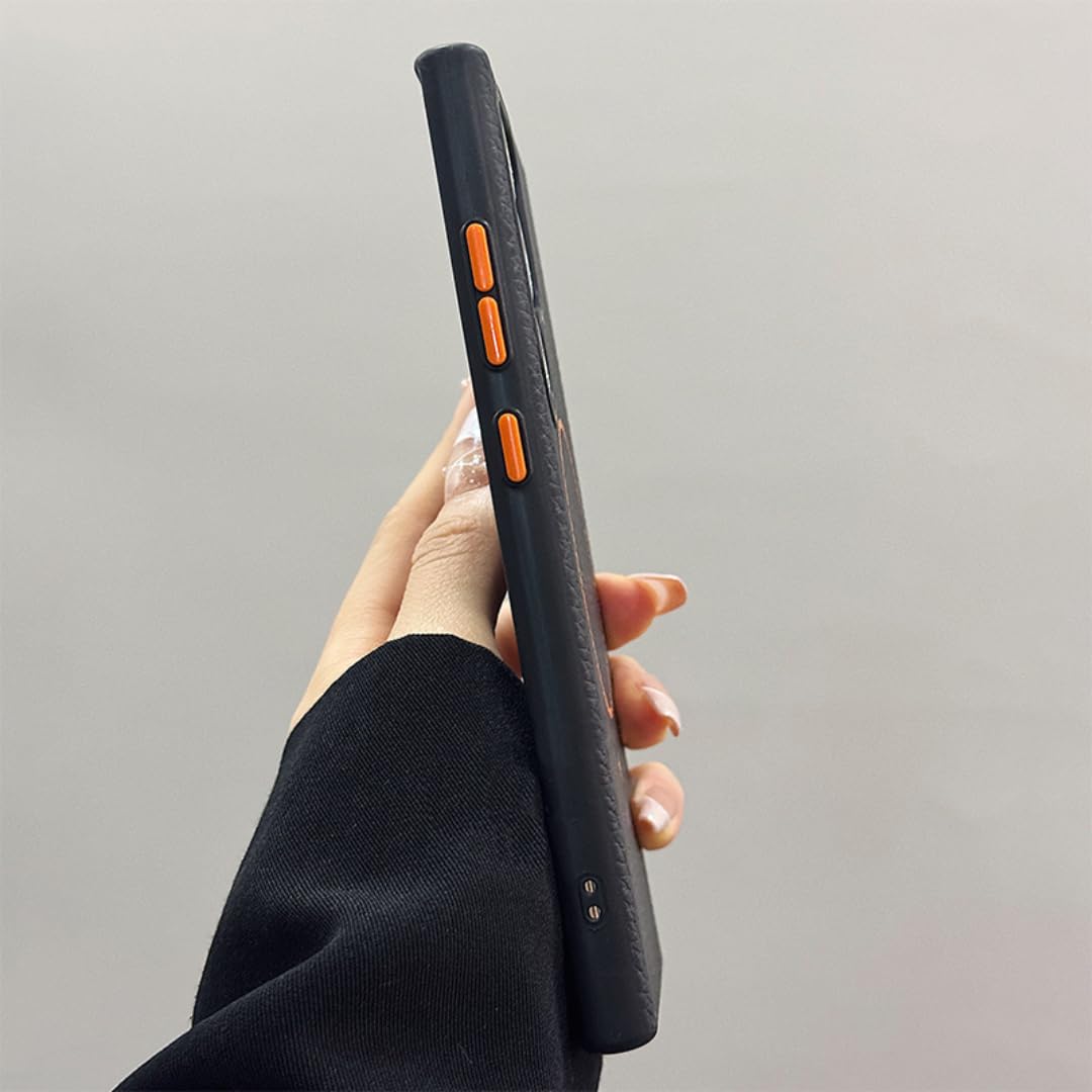 Husa pentru Samsung Galaxy S25 Ultra cu MagSafe, cu textura bomboanata de piele artificiala, Protectie durabila din TPU, LIXR-04EN®, Negru + Albastru Gri