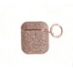 Калъф, съвместим с AirPods 1/2 UXINHOME, галванизиран, устойчив, розово злато