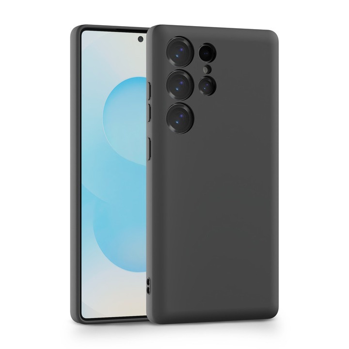 Калъф за телефон, подходящ за Samsung S25ultra, черен, TPU, вграден слот за карта