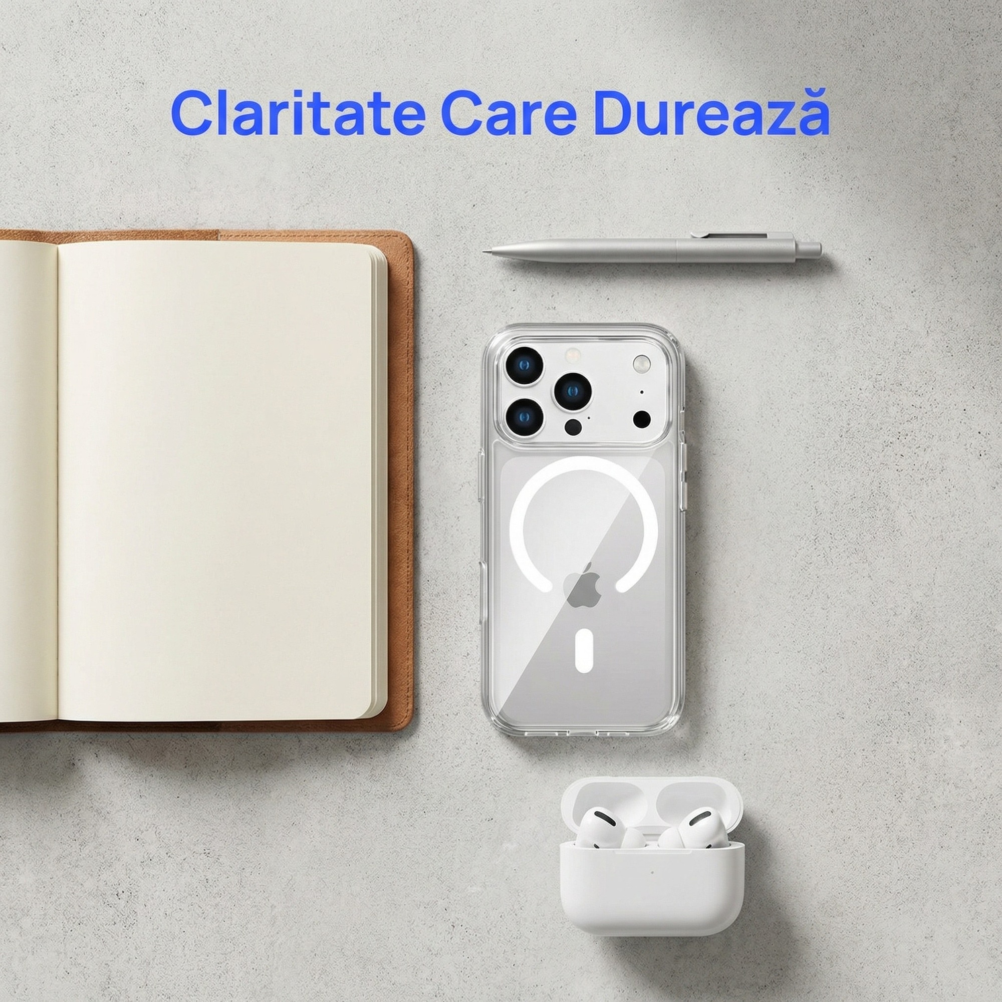 Husa de Protectie MagSafe pentru iPhone 17 Pro Max, Transparent, Margini Ridicate, TPU Premium, Incarcare Wireless Rapida, Anti-Soc, Anti-Zgarieturi, Anti-Amprenta, Design Slim, LIXN-03N®