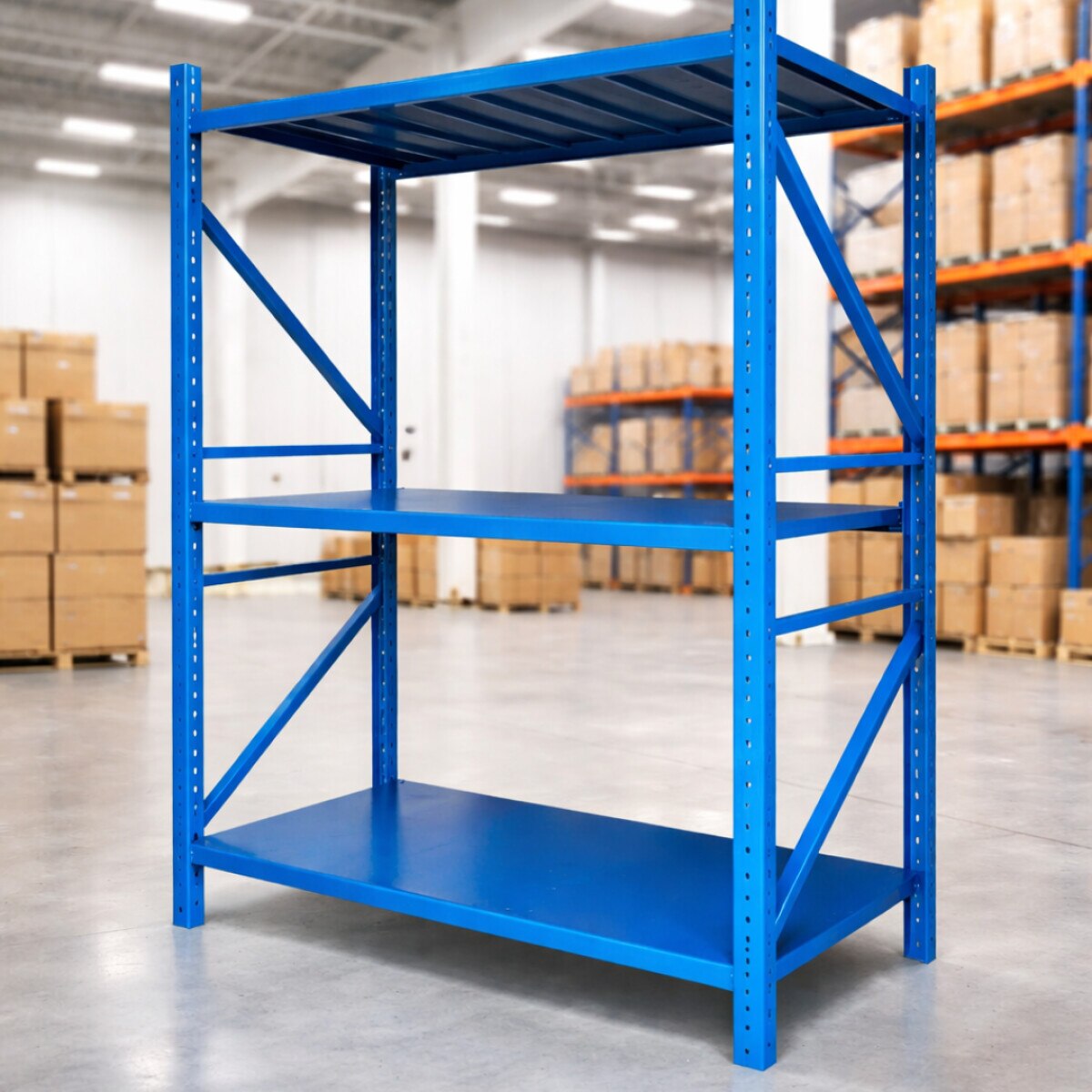 Large Storage Size Raft Raft profesional pentru depozitare H2500xl600xL2000, 600 kg-BLUE - eMAG.ro
