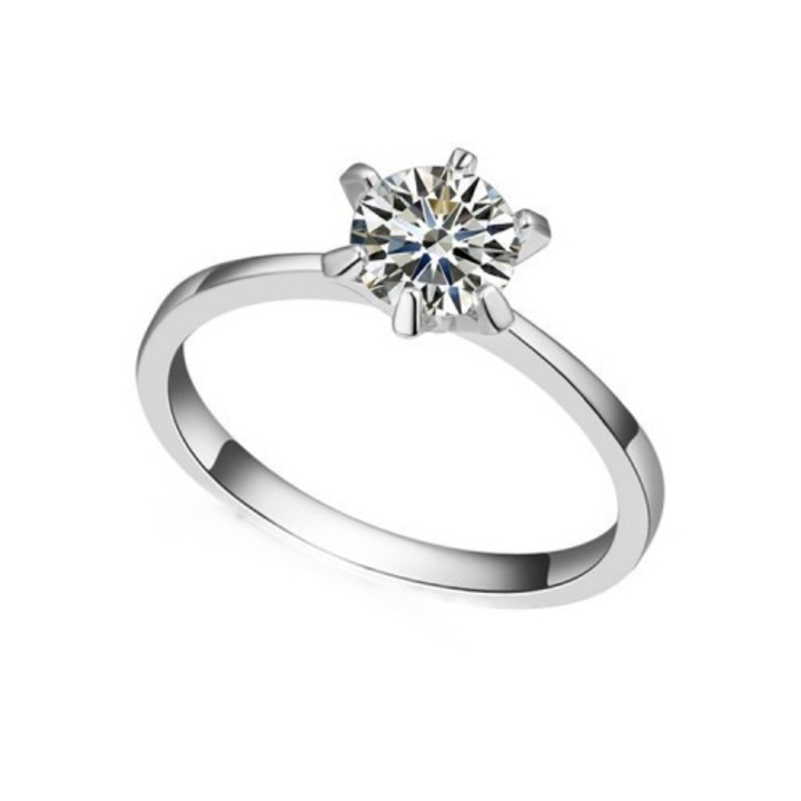 Inel zirconiu Elegance, 16 mm