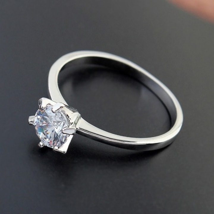 Inel zirconiu Elegance, 16 mm