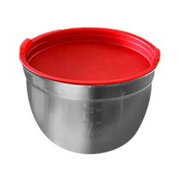 Bol inox cu capac BASAN 26cm 4lt Bol inox cu capac BASAN 26cm 4lt