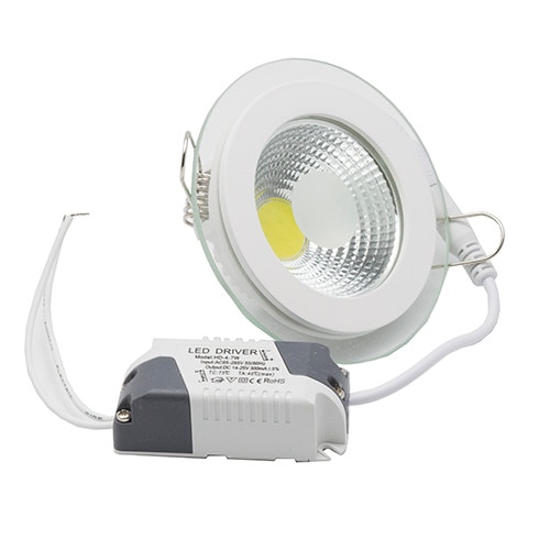 Spot LED Rotund Sticla 6W 6000K