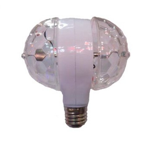 Bec LED rotativ dublu 6W RGB