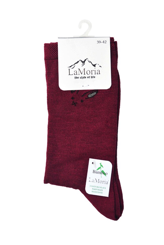 Sosete dama, bambus, Bordeaux