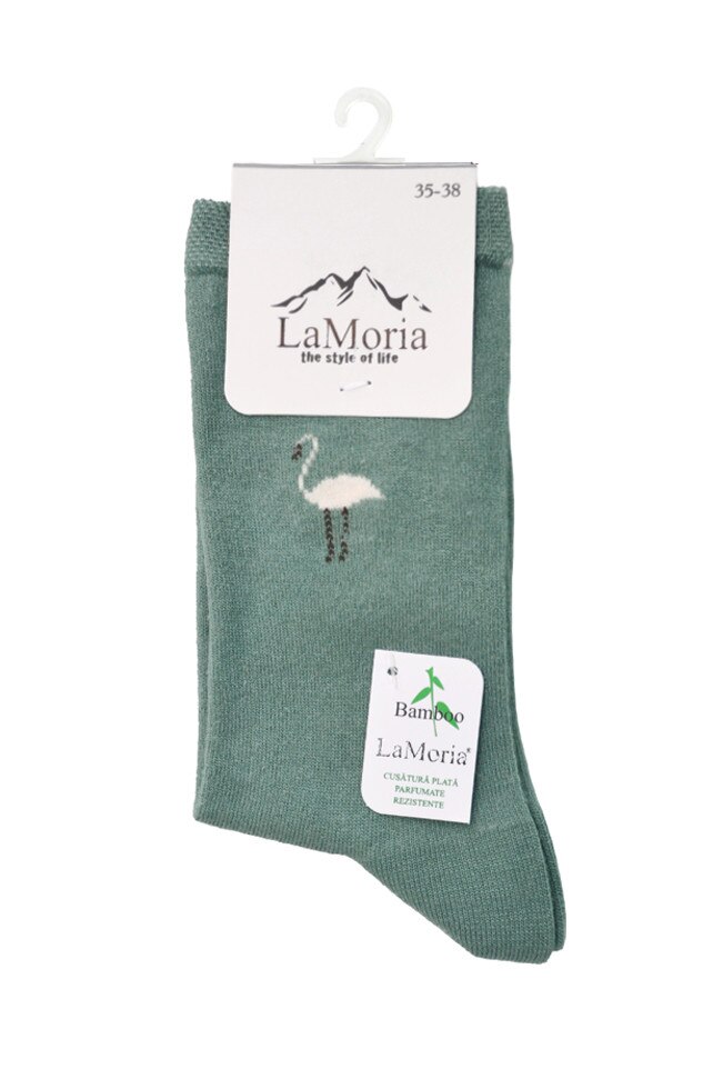 Sosete dama, bambus, Gri petrol