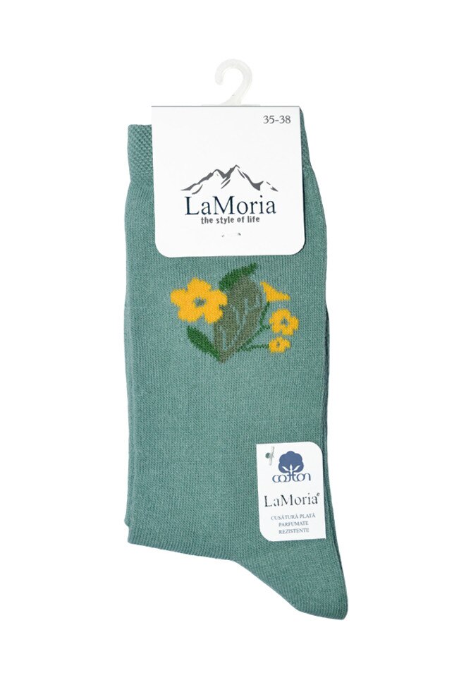 Sosete dama, bumbac, Gri petrol