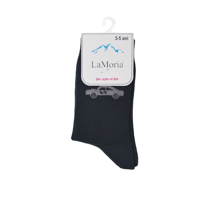 Чорапи за момче, La Moria, Bamboo, Сив, 98-104 CM/104-110 CM