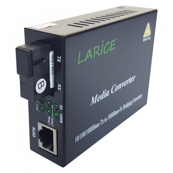 Media Convertor LARICE MCL-1000W/SC20B, Gigabit, WDM, singlemode, 20 Km, tip B Media Convertor LARICE MCL-1000W/SC20B, Gigabit, WDM, singlemode, 20 Km, tip B
