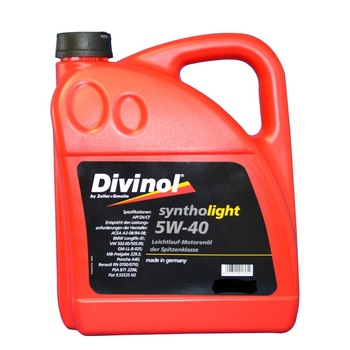 Ulei motor Divinol Syntholight 5w40 5 L Ulei motor Divinol Syntholight 5w40 5 L