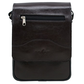 Geanta barbateasca din piele naturala maro - 2M Geanta barbateasca din piele naturala maro - 2M