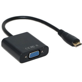 Cablu convertor mini HDMI (tata) - VGA (mama), Hope R Cablu convertor mini HDMI (tata) - VGA (mama), Hope R